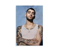 GZHYMXOZ Zayn Malik Poster sur toile avec chanteur exceptionnel et groupe incroyable - Décoration murale pour chambre à coucher - 50 x 75 cm - Style sans cadre