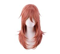 GZIRUE Perruque Angel Devil Cosplay Wig Perruque Longue Orange Anime Man Women Cosplay Costume with Wig Cap