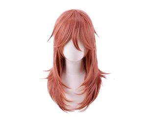GZIRUE Perruque Angel Devil Cosplay Wig Perruque Longue Orange Anime Man Women Cosplay Costume with Wig Cap