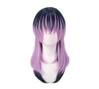 GZIRUE Perruque pour Rindo Rindou Haitani Cosplay Wig Perruque Longue Bleu Violet Anime Costume Wig Cap