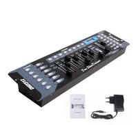 Gziztx DMX Contrôleur de lumière DMX 512 Contrôleur 192 canaux DMX Console 240 scènes pour éclairage de scène, lumières de tête mobile, DJ, disco, club, fête (tricolore)