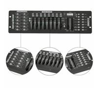 Gziztx DMX Contrôleur de lumière DMX 512 Contrôleur 192 canaux DMX Console 240 scènes pour lampe de scène, tête mobile, DJ, disco, club, fête