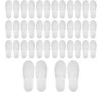 Gziztx Lot de 20 paires de pantoufles d'hôtel jetables à bout fermé pour homme et femme pour invités à l'hôtel et au spa, Blanc., 36/44 EU