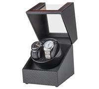 Gziztx Remontoir de montre automatique en fibre de carbone à 1/2 fentes, marron, 1/2 Slots