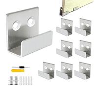 GZjiyu 8 Pcs Fixation Miroir Mural Crochet Mural Charge 50 kg, Attache Miroir Mural en Inoxydable Fixation Cadre Lourd, pour Bain Cuisine Crochet Robuste Tuile en Céramique Cadre Photo Présentoir