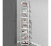 GZKDKZB Étagère à Chaussures Verticale étroite, 5/6/7/8 Niveaux, pour Petits espaces Étagère à Chaussures Verticale en métal, étagère à Chaussures d'angle Peu encombrante, Tour à Chaussure