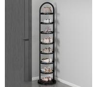 GZKDKZB Étagère à Chaussures Verticale étroite, 5/6/7/8 Niveaux, pour Petits espaces Étagère à Chaussures Verticale en métal, étagère à Chaussures d'angle Peu encombrante, Tour à Chaussure