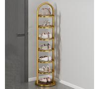 GZKDKZB Étagère à Chaussures Verticale étroite, 5/6/7/8 Niveaux, pour Petits espaces Étagère à Chaussures Verticale en métal, étagère à Chaussures d'angle Peu encombrante, Tour à Chaussure
