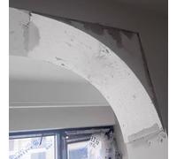 GZKDKZB Kit d'arche Universel pour Porte, Habillage décoratif de Cadre de Porte intérieur pour Salon et Chambre, moulure d'arche supérieure en Demi-Cercle, Panneau de lambris (1 pièce, 32