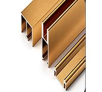 GZKDKZB Kit de Rail Coulissant pour Porte coulissante en Verre de 5 mm, Rail en Aluminium avec système de Glissement Silencieux pour vitrines, bibliothèques et armoires (doré, 90 cm)