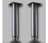 GZKDKZB Lot de 2 Pieds de Support réglables pour Meuble de lavabo, Meuble de canapé, Supports de lavabo sous Plan sans perçage, poteaux de Support en Acier Inoxydable pour Pieds de Table (