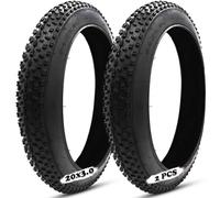 GZKDKZB Lot de 2 pneus 20x3.0 | Pneus de vélo 20x3.0 | Pneus Fat Bike 20x3 | Pneus antidérapants pour VTT 20 Pouces | Roue Avant de motoneige électrique, pneus Fat Bike 20 Pouces, 30 psi