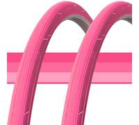 GZKDKZB Lot de 2 pneus 700 x 23c Roses pour vélo de Route, pneus increvables 700 x 23c 23-622 à Chambre à air pour Roues Avant et arrière