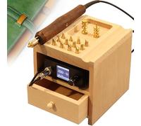 GZKDKZB Machine électrique à Plier Le Cuir, Presse à Chaud pour Le scellage, l'estampage et Le rainage, Outil Professionnel pour Le Travail du Cuir