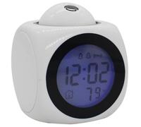 GZKDKZB Réveil à Projection pour Chambre à Coucher, Radio-réveil avec Projection au Plafond, Double Alarme, Fonction Snooze, 12/24h, réglage de la luminosité en continu, Ports de chargemen