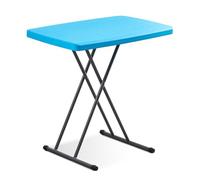 GZKDKZB Table Pliante carrée à Hauteur réglable, Plateau en Forme de X Portable pour Une Utilisation intérieure/extérieure, idéale pour Le Camping, Les Pique-niques et Les fêtes - 50 cm de