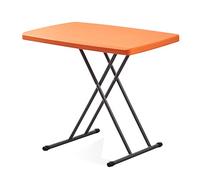 GZKDKZB Table Pliante Portable et réglable en Plastique - Plateau à goûter et Support pour Ordinateur Portable Polyvalents pour la Maison, Les Pique-niques et Les fêtes - Couleur Verte, FA