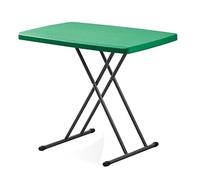 GZKDKZB Table Pliante Portable et réglable en Plastique - Plateau à goûter Vert pour la Maison, Les Pique-niques, Les fêtes et Support pour Ordinateur Portable/TV - Légère et Polyvalente p