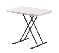 GZKDKZB Table Pliante réglable en Plastique - Plateau Portable pour collations, Ordinateur Portable et télévision, idéal pour la Maison, Les Pique-niques et Les fêtes - Légère et réglable