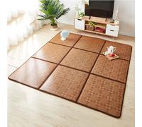 GZKDKZB Tapis de Sol Tatami Japonais en rotin, Tapis de Sol Pliable, Tapis futon avec Sac de Rangement pour Salon et Chambre à Coucher, 1,60 x 120 cm (2 pièces)