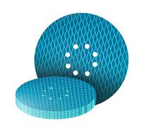 GZKTY Lot de 20 disques abrasifs excentriques de 225 mm - 8 trous - Grain 240 - En forme de Losange - anti-colmatage - Pour Ponceuse Girafe