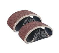 GZKTY Lot de 25 bandes abrasives 75 x 533 mm Grains (P80x5, P120x5, P150x5, P240x5, P320x5) pour ponceuse à bande