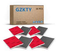 GZKTY Lot de 36 éponges de ponçage 75 mm x 100 mm - Éponge de ponçage Humide - Grain P2000 - Bloc de ponçage pour Peinture de Voiture - Éponge de ponçage pour métal, modélisme, Peinture et Bois.
