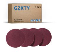 GZKTY Tampon à Récurer 125mm, 8 Pièces Pad Polissage, Eponge Abrasive, Grain P150-180, pour Vaisselle, Évier, Cuisine, Salle De Bains Et Grilles en Métal, etc.