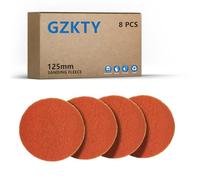 GZKTY Tampon à Récurer 125mm, 8 Pièces Pad Polissage, Eponge Abrasive, Grain P600-700, Pour Vaisselle, Évier, Cuisine, Salle De Bains Et Grilles En Métal, etc.
