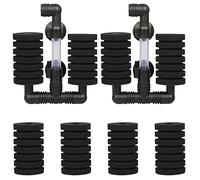 GZkushi 2 PCS Kit Filtre Exhausteur Aquarium Filtre d'aquarium Double avec 4 Éponges de Rechange pour Filtrage Biologique et Mécanique