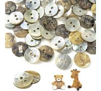 GZLCEU 120 Pièces Boutons en Nacre, 12.5mm Bouton Nacre pour Chemises, Manteaux, Vestes, Chapeaux, Travaux Manuels, Scrapbooking, Fabrication de Cartes