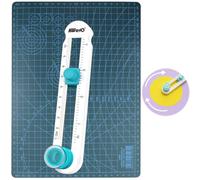 GZLFH Coupe-papier circulaire et tapis de découpe A4 - Coupe-papier circulaire réglable de 2 à 20 cm - Pour art et bricolage
