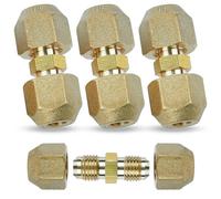 GZLFH Lot de 4 raccords split pour climatisation - Raccord de tuyau en cuivre 1/4" - Filetage 10,8 mm - Pour tuyau en cuivre de 6,35 à 6 mm