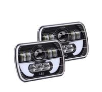 GZLMMY 1 paire 300W 30000 lumens LED phare avant étanche lumière de travail noir rectangulaire 5 "x 7" 6"x7 "ampoules de rechange pour camion hors route Cherokee XJ avec feu de position