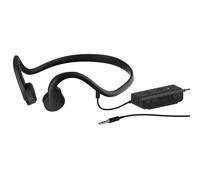 GZLMMY Écouteurs filaires à conduction osseuse de 3,5 mm, écouteurs de type ouvert, étanchéité IP8, résistant à la transpiration, microphone intégré réduisant le bruit, adapté pour la course, le sport