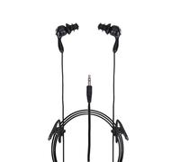 GZLMMY Écouteurs intra-auriculaires de sport étanches de 3,5 mm pour téléphone, lecteur MP3, casque de sport filaire (noir)