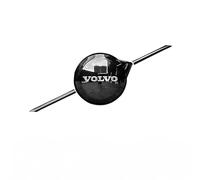 GZLYLY Auto Emblèmes pour Volvo XC40 2023-2025 Electric,ABS Badge Autocollants Lettre Stickers Logo Grille Capot Avant Arrière Emblème D'insigne Autocollant de Rechange Accessoires de Voiture