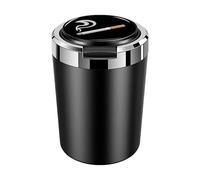 GZLYLY Cendriers Voiture pour Volkswagen T6 Multivan, Cendrier Matériau Ignifuge Portable Fermé Anti Odeur Multifonctionnel Amovible avec clapet Nettoyage Facile Lumière LED Cendrier de Voiture,A