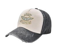 GZMQMOKD Casquette Baseball Cap，Aviation de l’armée avec équipage Aile Denim Casquette de Baseball Papa Chapeau Snapback Casquette de Camionneur，Cadeaux Femme，Cadeaux Homme
