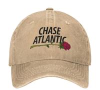 GZMQMOKD Casquette Baseball Cap，Chase Atlantic Music Band Casquette Baseball Rose Logo Classique Unisexe Hommes Trucker Chapeau Écran Solaire Extérieur Gym Casquettes Baseball Cadeau，Cadeaux Femme