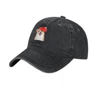 GZMQMOKD Casquette Baseball Cap,Corgi avec Couronne de Fleurs en Casquette de Baseball Rose Casquette Tactique Militaire Golf Anime Nouveau dans Le Chapeau s,Cadeaux Femme,Cadeaux Homme