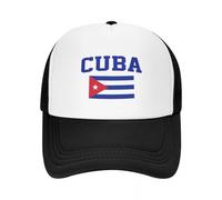 GZMQMOKD Casquette Baseball Cap,Drapeau de Cuba Randonnée Maille Casquettes de Baseball pour Femmes Chapeau de Soleil de Plage Masculin personnalisé Casquette à Pointe,Cadeaux Femme,Cadeaux Homme