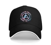 GZMQMOKD Casquette de Baseball pour Hommes Linkin-Park Band Logo World Tour 2025 Casquette pour Hommes Femmes Mode Casquette de Baseball Chapeau de Soleil Voyage Headewear Cadeau Cadeau