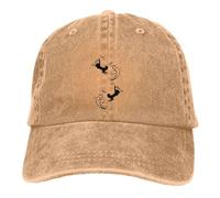 GZMQMOKD Casquette de Baseball pour Hommes Pur Coton, Border Collies Jump pour Frisbees Casquette de Baseball Hommes Chapeaux Femmes Visière Protection Snapback Collie Dog Caps,Cadeaux de Noël