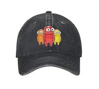 GZMQMOKD Casquette de Baseball pour Hommes R.E.P.O. Robot Horror Games Unisexe Style Casquettes de Baseball en détresse Denim lavé Chapeaux Cap Vintage réglable Snapback Hat Cadeau