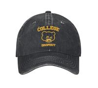 GZMQMOKD Casquette de Baseball pour Hommes The College Dropout Rap Casquettes de Baseball Casual Distressed Denim Sun Cap Hommes Femmes Extérieur Course Golf Cadeau Chapeaux Casquette Cadeau
