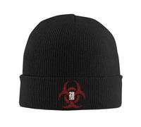 GZMQMOKD Chapeau Chaud d’Automne et d’Hiver pour Hommes, 28 Jours Plus Tard Biohazard Cuff Beanie Knit Cap for Unisexe Warm Winter Bonnet Knitting Hat
