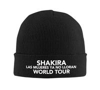 GZMQMOKD Chapeau Chaud d’Automne et d’Hiver pour Hommes, Shakira Las Mujeres Ya no lloran Accessoires Bonnet Chaud en Tricot pour Hommes Femmes Chapeau tricoté Cap Tour 2025 Tuques