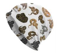 GZMQMOKD Chapeau Chaud d’Hiver, Boule Python Morph Serpent Chaud tricoté Cap Mode Bonnet Chapeau Automne Hiver Extérieur Bonnets Chapeaux pour Unisexe Adulte