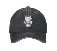 GZMQMOKD Chapeau Chaud en Pur Coton, Gold Ship Chibi Uma Musume Pretty Derby Baseball Caps Mode Coton Snapback Hat Hommes Femmes Voyage en Plein air Chapeaux ajustés